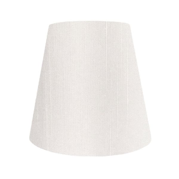 Lamp-shade K-20130 Catch-Type Replacement Lampshade Shantung White Diameter 7.9 inches (20 cm)