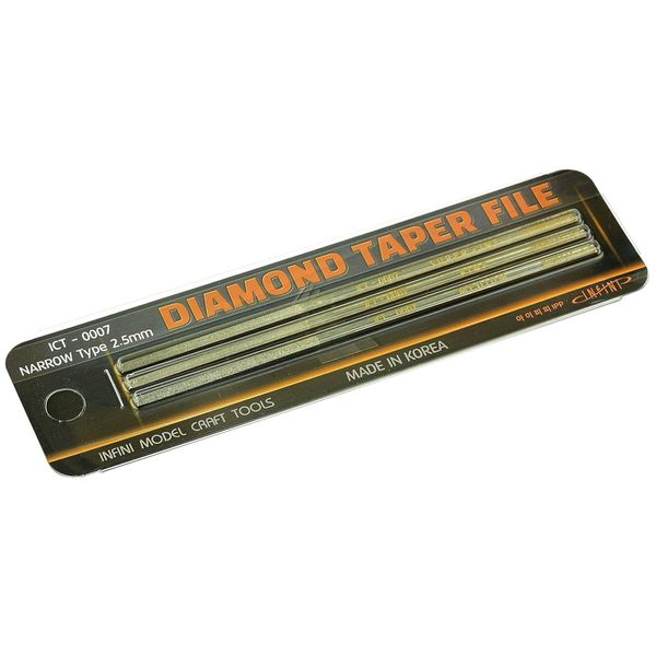 Infini Model ICT0007 Diamond File Set, Narrow Wide, 3 Pieces, Tool for Plastic Model