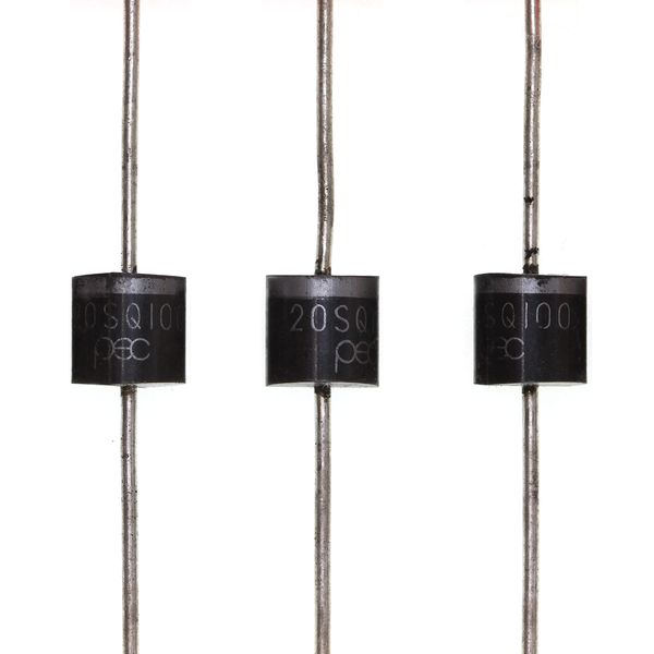 HUABAN 20 Pieces 20SQ100 Schottky Barrier Rectifier Diode 20A 100V R-6 20 Amp 100 Volt