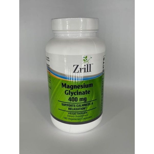 Zrill Magnesium Glycinate 400 Mg 180 Caps