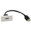 PRO SIGNAL PSG3282 USB 2.0 A Socket Wall Plate Module, 50x25mm