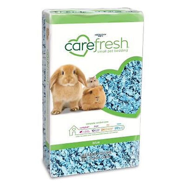 99% Dust-Free Blue Natural Paper Small Pet Bedding with Odor Control, 23 L