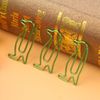 Penguin-Shaped Paper Clips, 20 Pack, Large Metal Clips for Documents, Green