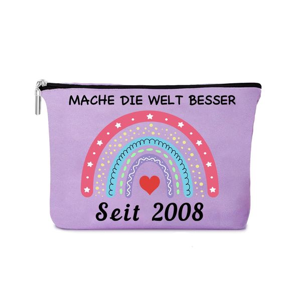 16° compleanno ragazza – borsa di compleanno viola regalo 16° compleanno ragazza regalo personalizzato per 16° compleanno per una fidanzata, figlia, 2008, 2008