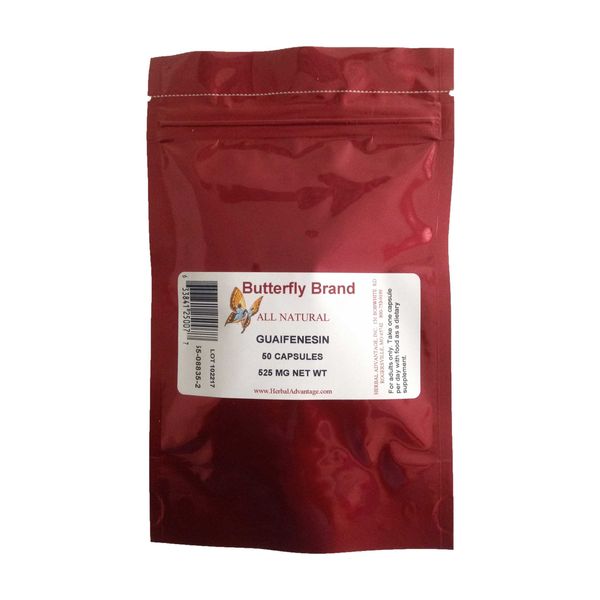 Guaifenesin Capsules 750mg Bag of 50