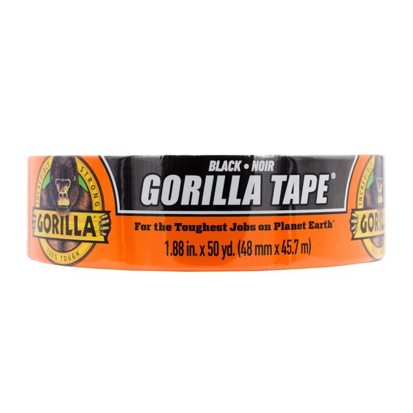 Gorilla Duct Tape, 1.88" x 50yd, Black