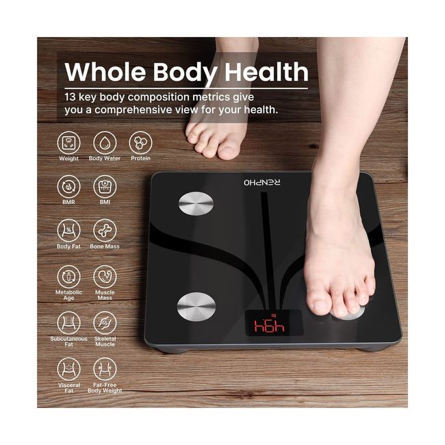 RENPHO Digital Scale for Body Weight and Fat Smart Scale BMI Elis 1  Bathroom