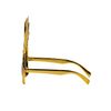 Struts Metallic Gold Pineapple Shape Novelty Sunglasses