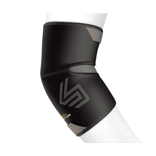 Shock Doctor Elbow Compression Sleeve with Extended Coverage (Black, Small)