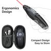 [4 Units] Presentation Clicker with 4 Cases Storage: PowerPoint Wireless Presenter Remote: USB Type C Rechargeable Red Laser Pointer Clickers Computer Project Mac PPT Slideshow Google Slide Advancer