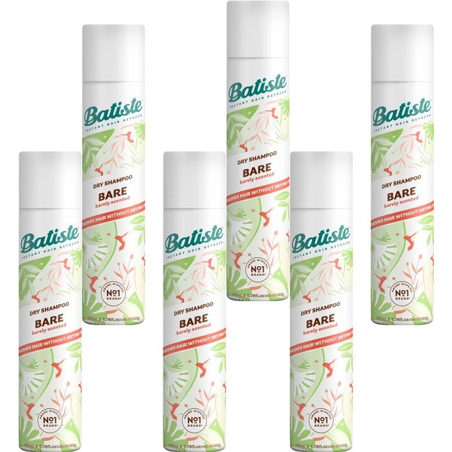 Batiste Shampoo Dry Bare 6.73 Ounce (200ml) (6 Pack)