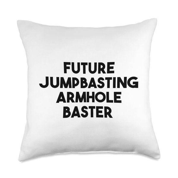 Future Jumpbasting Armhole Baster Throw Pillow