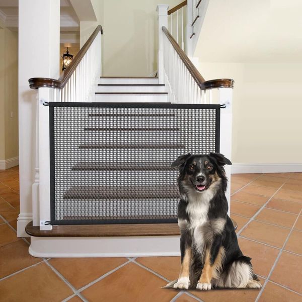 Dog Gates for The House,30" Tall, 44" Wide, Adjustable Wide Pet Gate for Stairs