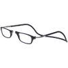 Clic Magnetic Reading Glasses, Computer Readers, Replaceable Lens, Original Long, (M-L, Black, 2.00 Magnification)