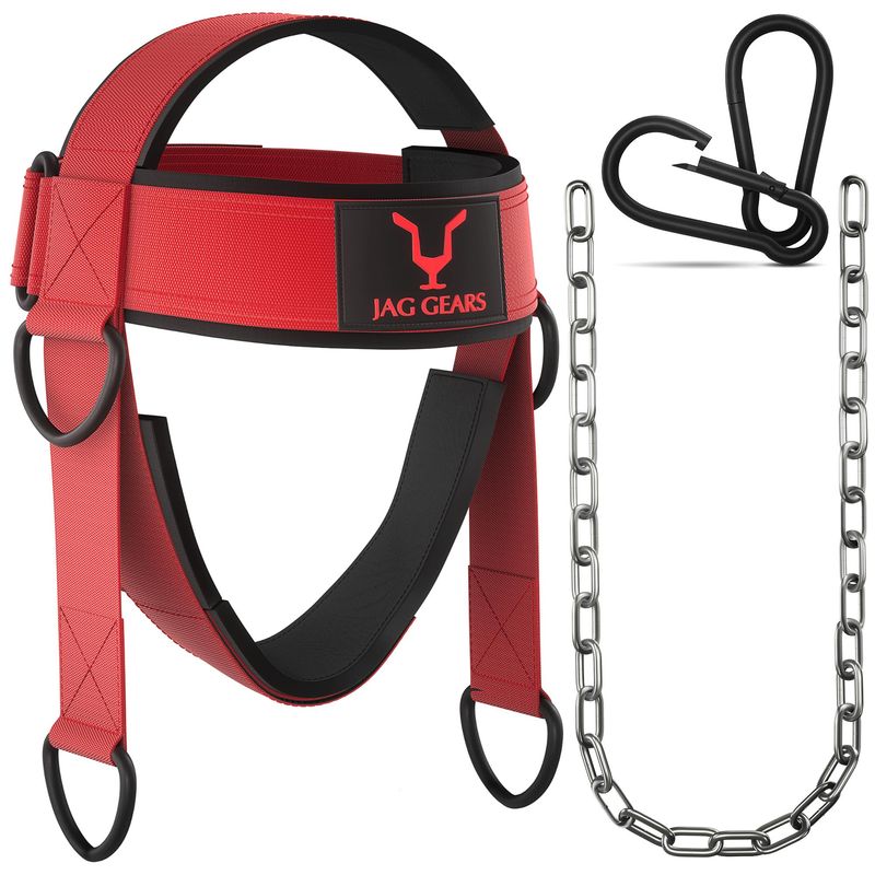 JAG GEARS Neck Trainer Neck Training - 7 mm Neoprene Padded Neck ...