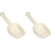 Richell Corol Cat Toilet Scoop, Small Beige x 2 Pieces
