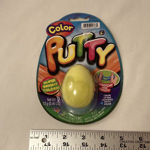 JA-RU Color Putty Yellow Egg New In Package Jaru New On Card