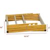 Morvat Bamboo Adjustable Laundry Drying Rack with Steel Bars, 23FT