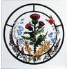 HENSITA Static Window Cling in a Scottish Flowers Design