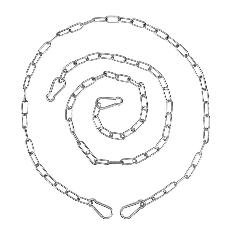 Utoolmart 2 Pack Gate Chain Lock for Outdoor Fence with Spring Hooks, 5 ...