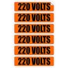 220 Volts Voltage & Conduit Markers | Stickers | Decals | Labels Electrical 6x