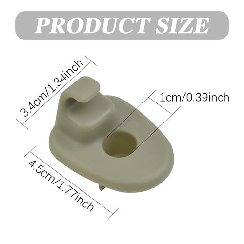 CHRYMUM 2PCS Car Sun Visor Clip, Sun Visor Clips Replacement Retainer 1AR26BD1AA, Sun Visor Holder Hook Replacement Retainer Automotive Visor Accessories Suitable for Jeep Liberty Dodge Nitro