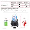 Keenso 12V Car Engine Start Stop Push Button Power Push Button Switch Universal Engine Start Stop Button Push Push Switch Ignition Starter (Black)