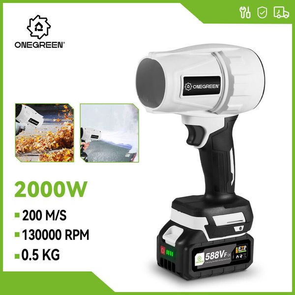 Electric Turbo Blower Jet Fan 200M/S Handheld Air Blower Violent Blower +Battery