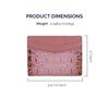 Anuschka Kartenetui aus echtem Leder, handbemalt - Croc Embossed Blush Gold