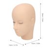 Lash Mannequin Head 3 Layers Safe Soft Silicone High Simulation Makeup Practice Head for Practice Lashes for Lash Extension Training