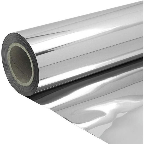 ANIMINY 3.3x65.6Ft Aisle Runner Mirror Double Sided Reflective Silver Carpet