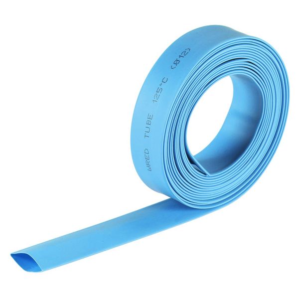 sourcing map Heat Shrink Tubing, 1/2"(12mm) Dia 2:1 rate Shrinkable Tube Cable Sleeve 10ft - Blue