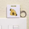 Azeeda 'Cute Bees & Hive' Keyring Tape Measure/Spirit Level Tool (KM00042432)