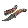 Szco Supplies 4.5" Printed Psychedelic Eye Liner Lock Folding Knife