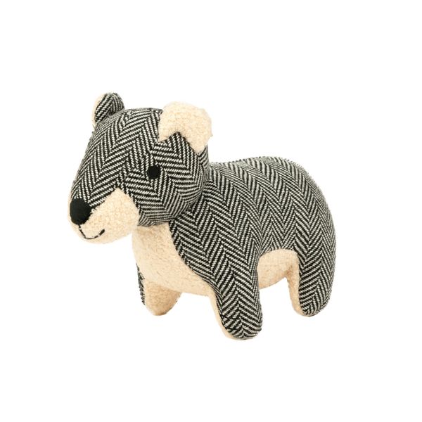 Harry Barker Durable Plush Dog Toys, Herringbone Bear Toy