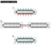 2 Units Power Distribution Board 2 Inputs 13 pairs Outputs for DC AC Voltage