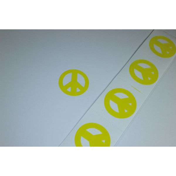 Peace Sign Tanning Bed Stickers 100 Pack