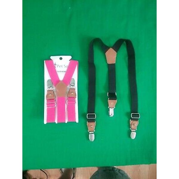 Pet Soft Dog Suspenders 2 Pieces  Dog Diaper Suspenders for Dogs Diaper