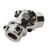 SCITOO 3/4 Round x 3/4" DD U-Joint Steering Single Universal Joint Coupling Chrome 83mm