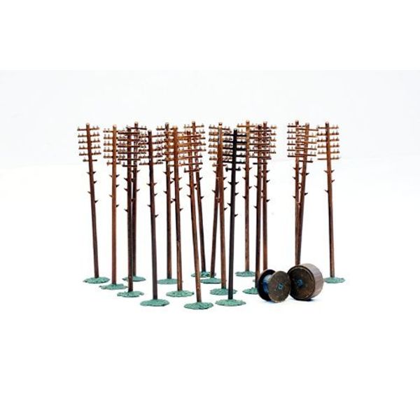 Dapol Model Telegraph Poles Plastic Kit - OO Scale 1/76
