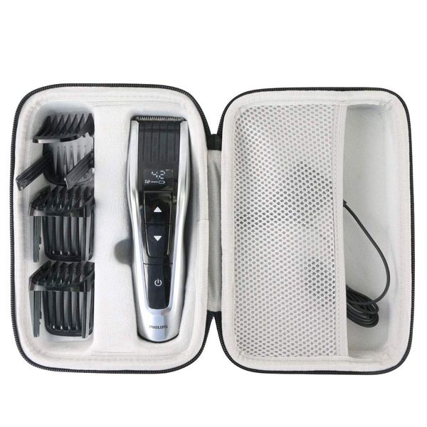 Khanka Hard Travel Case for Philips Series 3000 5000 9000 Hair Clipper HC5630/HC7406/HC7452.(case only)