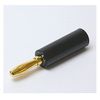 Banana Plug Black Gold Plated LBPLUG-G-BK