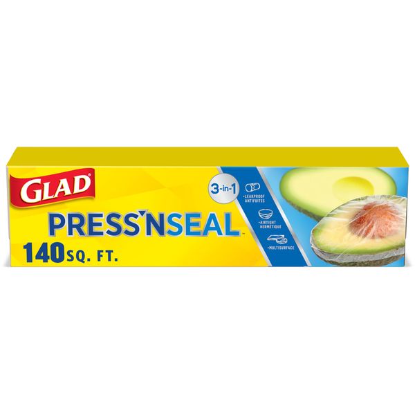 Glad Sealable Plastic Wrap with Griptex, Value Size 140 sq ft by Glad