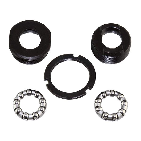 Alta Bicycle Bottom Bracket Cup Set for 3-Piece Cranksets 1.37x24 tpi (Black)