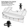 28X Under Engine Cover Clips Underbody Mudguard Shield Screws Bolt Nut Clip Kit