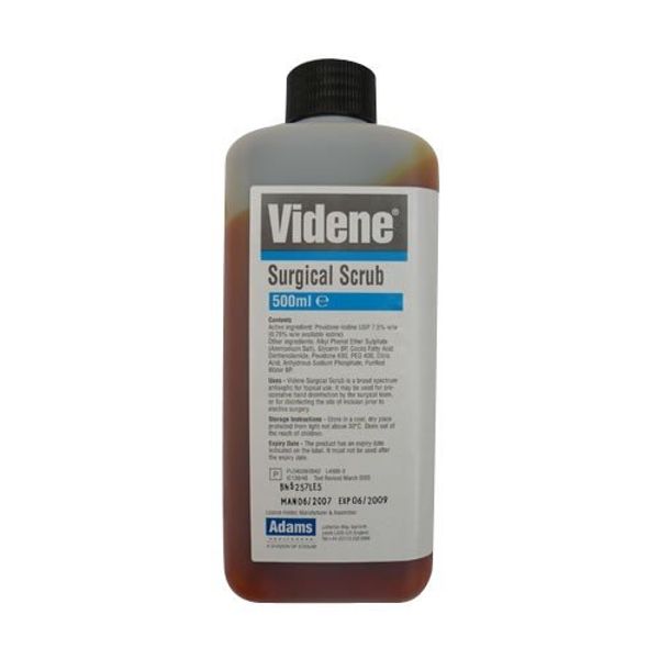 Videne Surgical Scrub 7.5% 500Ml Povidine-Iodine Antiseptic