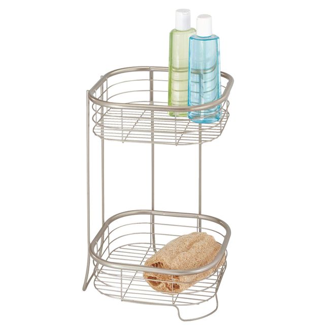 NEW Metal Wire Corner Standing Shower 3-Tier Bath Shelf Baskets