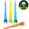 MUXSAM 50pcs Plastic Golf Tee Assorted Golf Crown Shape Booster Tees 78mm Friction Reduce Tee