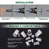 Keadic 100Pcs Aluminum Rivet Nut Metric Flat Head Threaded Insert Nutsert Kit - M6
