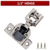 20 Pack 1/2" Overlay Soft Close Face Frame Compact Kitchen Cabinet Hinges 